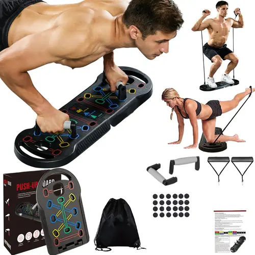 Push-Up Training Board, Upgrade Counter,Portable Foldable 30 in 1 Push UpBar at Home Gym, Pushup Handles for Floor,Professional Strength Training Equipment For Man and Women,Enhanced Muscle Comfortable Exercise multi-function
