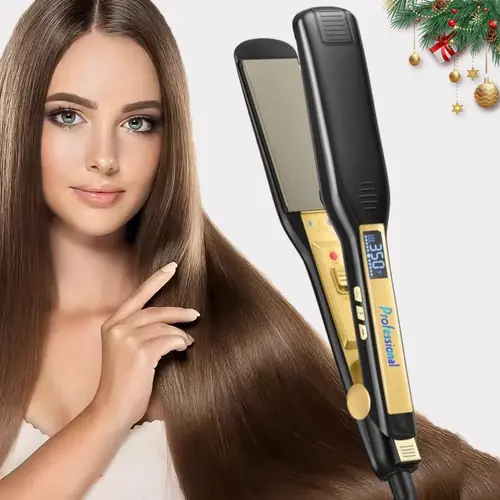 Professional Ceramic Flat Iron Hair Straightener, Hair Straightening Flat, Hair Styling Tools for Women and Girls, Make Hair Shiny and Sleeker, Smoothing Tool