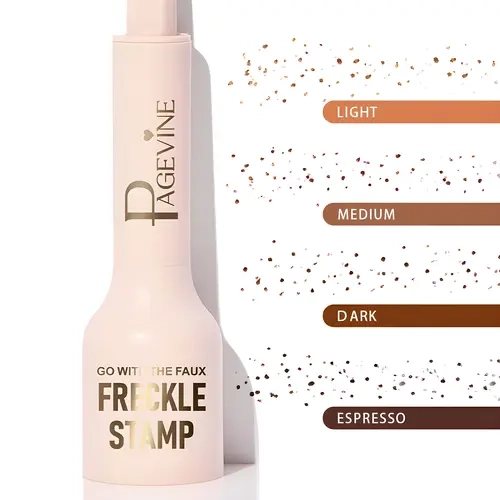 Natural Faux Freckle Stamp Pen with 5 Tips – Quick-Dot Makeup Tool for Daily Glam, Waterproof & Long-Lasting, Perfect for Summer Dates & Outdoor Adventures