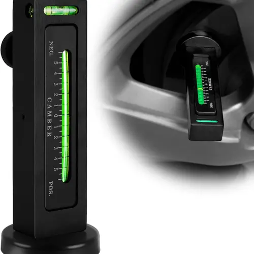 AXIZITECH Adjustable Magnetic Metal Gauge Tool - Tools for Mechanics, Specialty Clamp with Lock Hold, Stable Set for Wheel Camber/Caster Read, Automotive Truck & RV Alignment