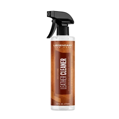 Legendary Leather Cleaner Spray - 16 fl oz (473ml) Car Cleaning Spray, Gentle on All Leather Surfaces, Cleans Away Dirt, Grease, Oil & Stains, Penetrates Deep Into Pores, Multi-Purpose for Car Interiors + Microfiber Wipe