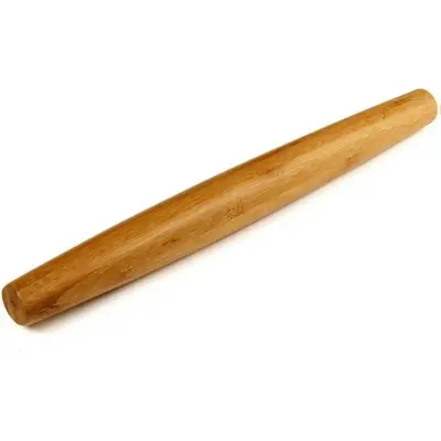 Classic French Bamboo Rolling Pin, 13-Inch Food-Safe Kitchen Bakeware, Durable Smooth Surface Baking Tools & Utensils for Pizza Dough, Pie, Cookie