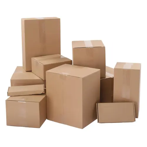 Ubesgoo 50/100 Corrugated Paper Boxes 6*4*2"/4*4*4" Packaging, Moving for Home or Business,Yellow,Kraft brown,White Party Gift Packs