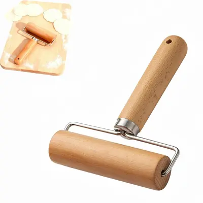 100% Natural Hardwood Bakeware Rolling Pin Set - Food-Safe, Neverstick Dough Roller, 1.18-in Diameter, Ergonomic Kitchen Gadget for Cookies, Pie, Easy Clean, Compact Storage Essential, Food-Safe Rolling Pins