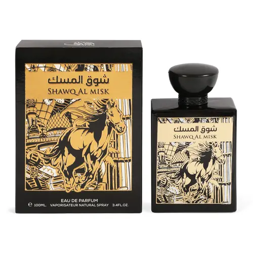 Afaq Shawqal Misk Spray Perfume Eau de Parfum for Men and Women 100ml Regular Edition with Pineapple Saffron & Amber Notes by Mys Scents