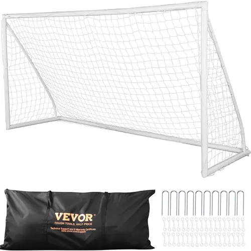VEVOR Portable Soccer Goal,  12x6 ft Soccer Net, Adults Kids Backyard Soccer Net, Large Practice Soccer Net, Youth Training Soccer Goal Set, All-Weather Outdoor Soccer Goals with Carry Bag, 1 Pack#SohoChic