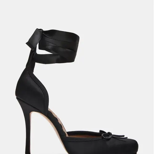 LARINA BLACK SATIN