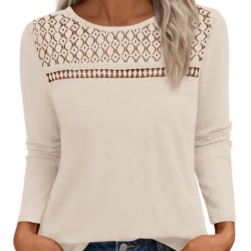 BTFBM Womens Tops Lace Long Sleeve Shirts Boho Cute Business Dressy Casual Blouses Fall Outfits 2026 Fashion Clothing #Clearance