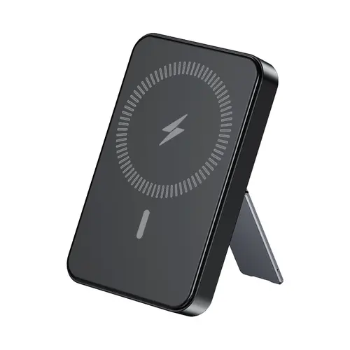 VIL 10000mAh Magnetic Compact Power Bank - Travel Gadgets, Chargeable Wireless Battery Pack, Foldable Stand, LED Digital Display, Cable-Free, Durable Lithium Battery, Super Fast Charging, Smartphone/Mobile Compatible, High Capacity