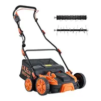 【DealsForYouDays】VEVOR 2-in-1 Electric Dethatcher and Scarifier Lawn Dethatcher 13-Inch /16inch  13 Amp