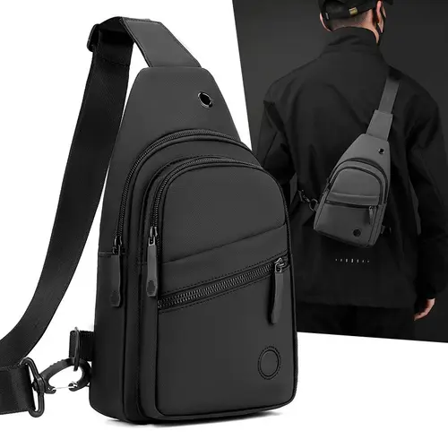 BIGWIG Men's Waterproof Crossbody Sling Bag - Stylish Crossbody, Versatile Shoulder Bags, Adjustable Strap, Multifunctional Portable Chest Daypack, Adults' Accessories, Unique Gifts for Man, Mens Christmas Gift Ideas, for Outdoor Hiking