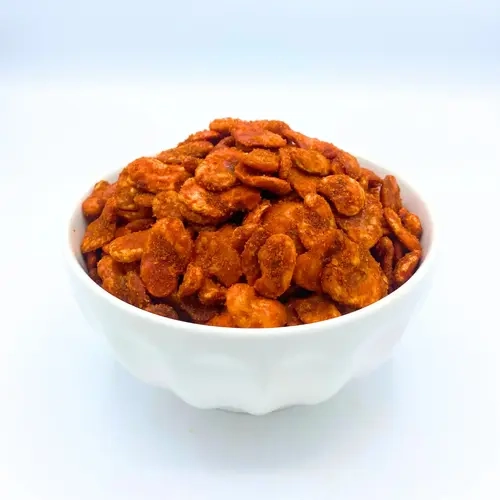 1lb Bag of Dried Habas con Chile – Crunchy Snacks with Spicy Seasoning – Mexican Snack, Roasted Fava Beans, Bold Savory Kick, Perfect for Parties & Salads - Chilli