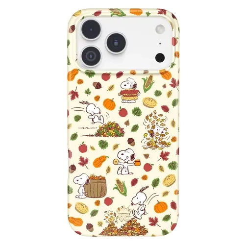 Velvet Caviar Snoopy Autumn Leaves Protective Cellphone Case - Cute, Shockproof, Durable Cellphone Shell, Casing & Cover - Accessory for iPhone 18 Pro Max, 18 Pro, 17, 16, 15 & More