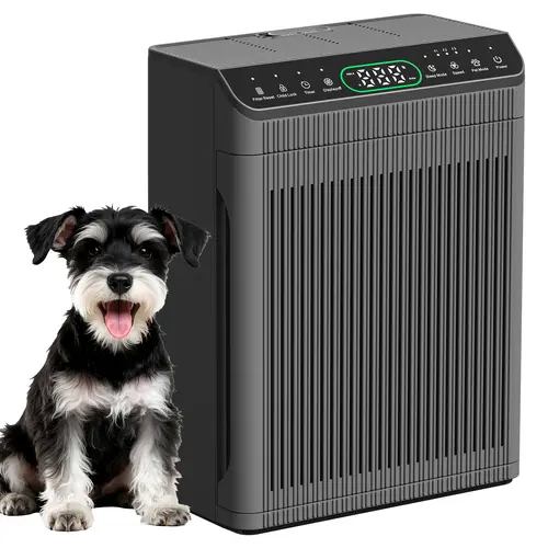 MORENTO Large HEPA Air Purifier for 1096 ft² Living Room, Real-Time PM2.5 Sensor, Wildfire Smoke/Pet Dander/Pollen Filtration, Adjustable Pet Mode, Aromatherapy, Timer, Washable Pre-Filter, Smart Auto Mode, Child Lock
