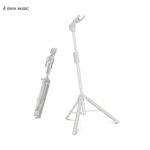 Enya EGS1 Guitar Stand by Enya Music - Durable 2mm Steel Core (35lbs Capacity), 3-Second Setup, Auto-Lock Hook, Non-Slip Foam Pad, Foldable Tripod, 30"-39" Adjustable Height for Acoustic & Electric Guitars (1000-Hour Salt Spray Test) #backtoschool