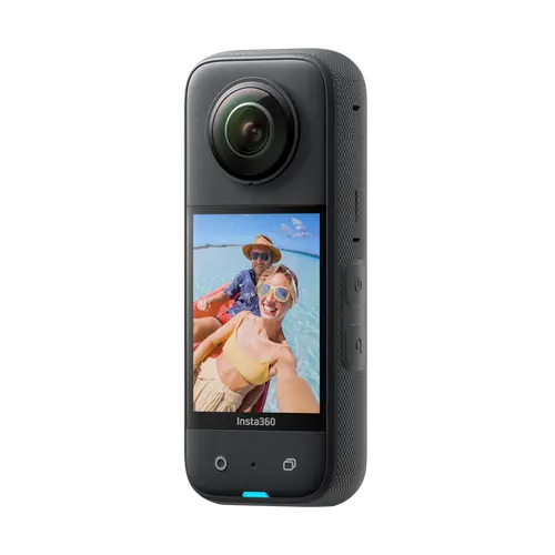 Insta360 X3 - Waterproof 360 Action Camera with 1/2" 48MP Sensors, 5.7K 360 Active HDR Video, 72MP 360 Photo, 4K Single-Lens, 60fps Me Mode, Stabilization, 2.29" Touchscreen, AI Editing, Live Stream