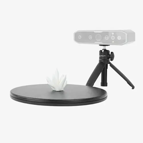 Creality Manual Turntable-Tripod for 3D Scanners, Compact Tripod with Portable Handle, 1/4" Threads, Enhanced Stability for Otter/Raptor/Sermoon S1, 20cm, Ideal Gift for Reducing Hand Jitter in Indoor Detailed Model Scanning