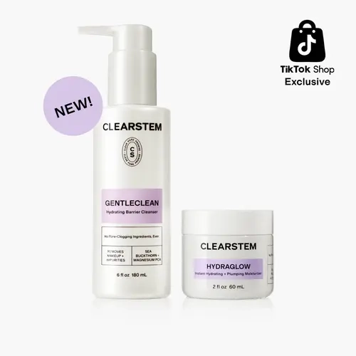[CLEARSTEM] Clear Routine Basics Duo with Cleanser and Moisturizer, GENTLECLEAN Hydrating Barrier Cleanser, HYDRAGLOW Instant Hydrating Plumping Moisturizer