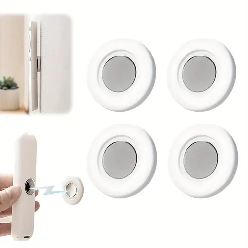 Durable Plastic Magnetic Remote Holder Organizer Rack Accessories - Self-Adhesive Wall Mount, No-Drill Installation, Fast Snap Access, Minimalist Design, Clutter Control for Home/Office Storage Bracket