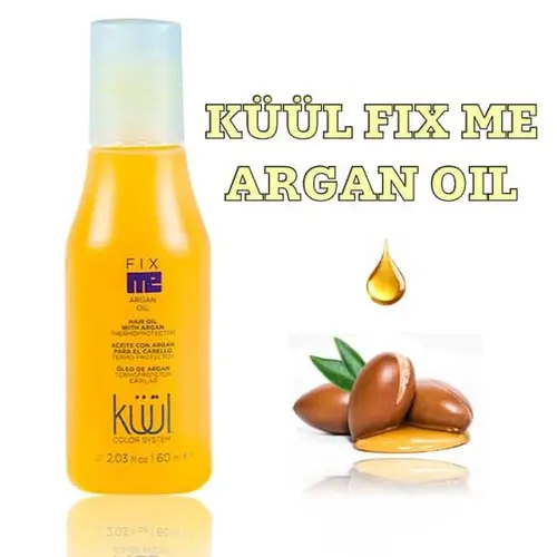 KUUL Fix Me Argan Oil - 60ml Hair Treatment for Damaged & Frizzy Hair with Argan Oil for Shine & Protection