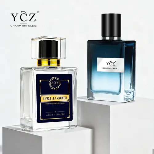 YCZ Men's Luxury 2-Piece Fragrance Gift Set (Single Item) - Gent’s Club 50ml EDP, Carnival Eternal Love 75ml EDP, Aromatic-Spicy Woody Scent With Amber Oud, Lemon-Lime Notes, Long-Lasting Masculine Scent For Nightclub, Ready Gift Packaging