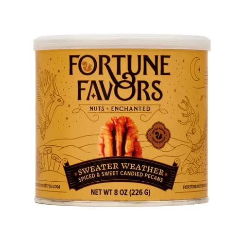 Fortune Favors Sweater Weather Candied Pecans