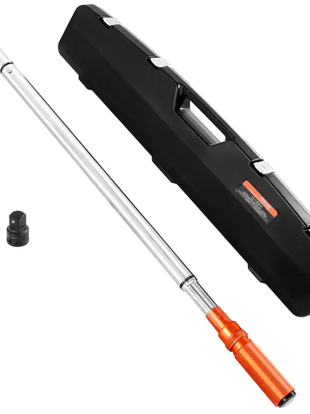 【fathersdaygift】VEVOR Click Torque Wrench,3/4 Inch Drive100-600 lbf-ft / 136-814N.mDual-direction Torque Wrench Set with Dual Range Scales48-tooth±3% High PrecisionAlloy Steelfor Automobile RepairTools And GadgetsCar Tools, Tools And Gadgets, Work Tools,f