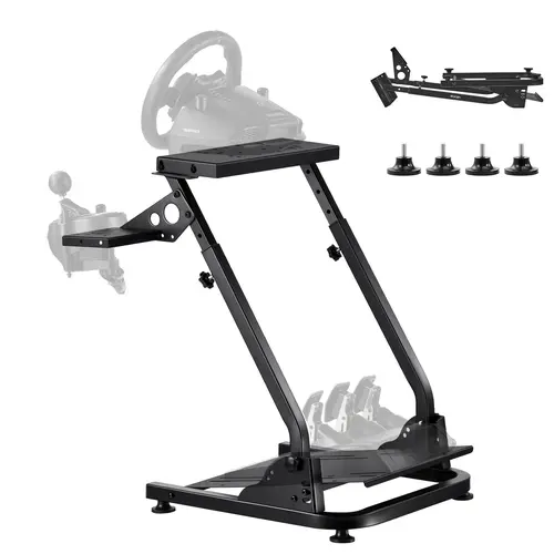 VEVOR Racing Wheel Stand,  Adjustable & Foldable Simulator Stand for Logitech G29 G27 G920 G923, Thrustmaster T300RS T300GT T248 TS-PC TSXW Gaming Cockpit,Pedals Simulator NOT Included