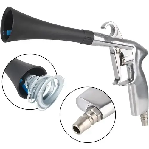 【Father's Day Gift】Durable Premium Tornado Air Blow Gun with Nozzle, Air Compressor-Compatible Device, Car Accessories, Tools and Gadgets for Quick Dirt/Dust Blasting (Car Detailing Products, Dryer Vent Cleaning Kit Hose)