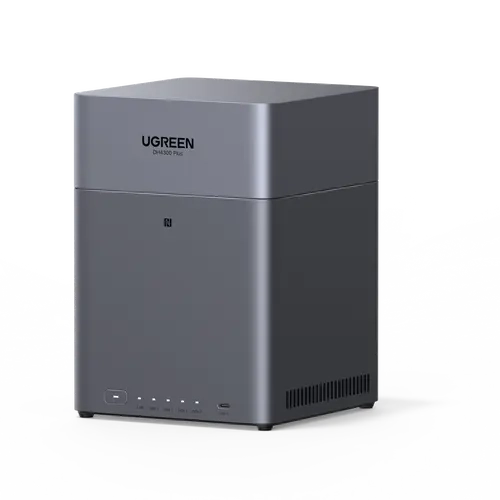 UGREEN DH4300 Plus 4-Bay Desktop NASync Network Attached Storage (Diskless) - 8GB LPDDR4X RAM, 2.5GbE, 4K HDMI, 128TB Max Capacity, Remote Access, AI Photo Album, Beginner Friendly, 2.5 Inches Support, USB 3.0, Plastic Build,TikTokShopFallDealsForYou