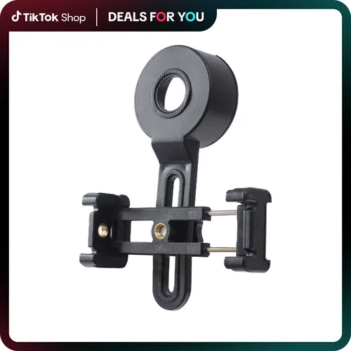 Metal & ABS Universal Adapter Mount - Portable Lightweight Mobile Smartphone Holder with Durable Clamp, Connection for 35-45mm/70-100mm Astronomical Telescopes, Binoculars, Microscopes, Digiscoping-Ready Outdoor Adventures Nature Exploration Accessory