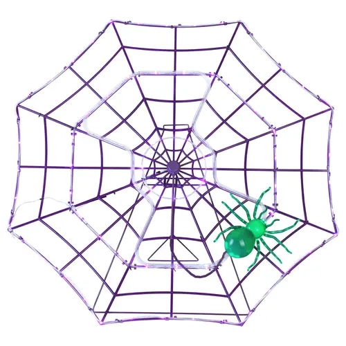 Mr. Halloween 4ft Outdoor Animated Spider Web Purple Web