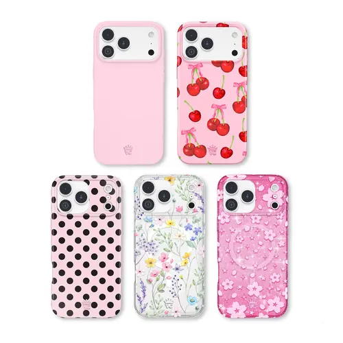 Velvet Caviar Cute Aesthetic Feminine Floral Cherry Flower Shockproof Polycarbonate iPhone Case - Decorative Smartphone Protector, Magnetic Protection,