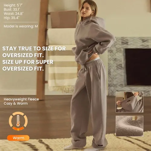 GLOWMODE Heavyweight Fleece Oversized Hoodie Fall TikTokShopBlackFriday