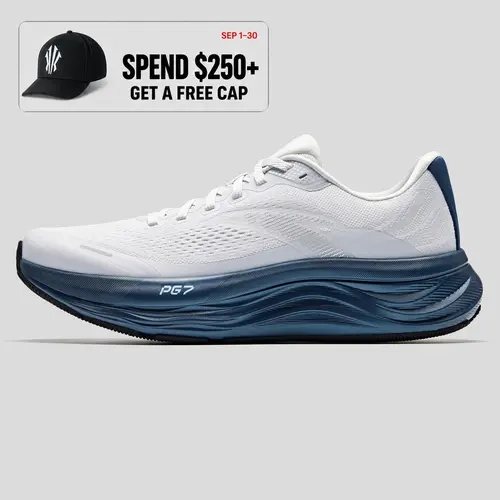ANTA Unisex PG7 Running Shoes Wide-Fit Rebound Absorption Outdoor Walking Sports Shoes Road Running Cardio Training Athletic Footwear Daily Trainer Fall Training