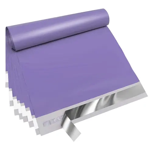 HAUTEHAUT 10x13 Polyethylene Polymailers (100 Count, 2.4mil Thick) - Waterproof Gummed Self-Sealing Plastic Envelopes, Strong Adhesive, Reinforced Edge, All-Season Small Business Sealed Envelopes & Postal Supplies, Optimal Privacy Protection