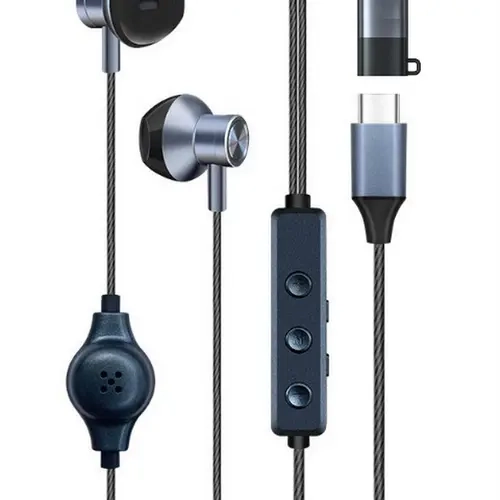 HOSABELY Noise-Isolating In-Ear Wired Headphones with Built-In Electronic Digital Sound Card, Karaoke Microphone, Audio Interface, In-Ear Monitoring, Voice Changer, Reverberation, High-Quality Audio for Karaoke, Podcast Setup