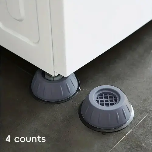 4PCS Anti-Vibration Washing Machine Support Anti-Slip Rubber Feet Base Pads Mat US Anti-slip Machine Foot Pad, Bathroom Fixture Accessories