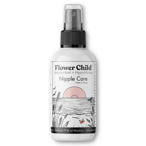Breastfeeding / Lactation Skin Care, Daily Sensitive Skin Repair and cleansing spray - Flower Child, Antimicrobial Solution 4 oz / 118ml - Flower Child Nutrition