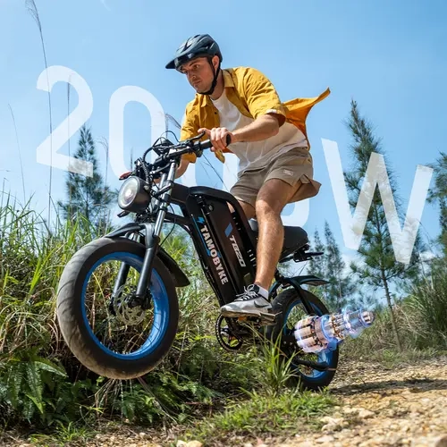 【Summer SALE】Tamobyke TB20 Adult Dual Suspension Ebike - 2000W Motor, 20-Inch Fat Off-Road Tires, Up to 35MPH, 48V 25Ah Removable Battery, Dual Hydraulic Brakes, Color LCD Display, NFC & Password Unlock, UL Certified, Adults' Bikes for Outdoor Riding