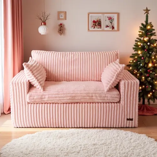 MAXYOYO Bean Bag Chair for Living Room, Upholstered Loveseat Sofa Couch with Deep Seating, Wide Armrests Boneless Couch Sofa in a Box for Bedroom Office Apartment, No Assembly, deals for you