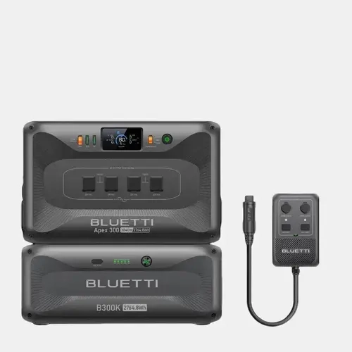 BLUETTI Apex 300 Solar Generator & B300K with Hub D1, 2764.8Wh LFP Battery Backup Power Station with 6 3840W AC Outlets, RV-Optimized DC Ports (50A Anderson), Ideal for Camping and RV Life summergarden