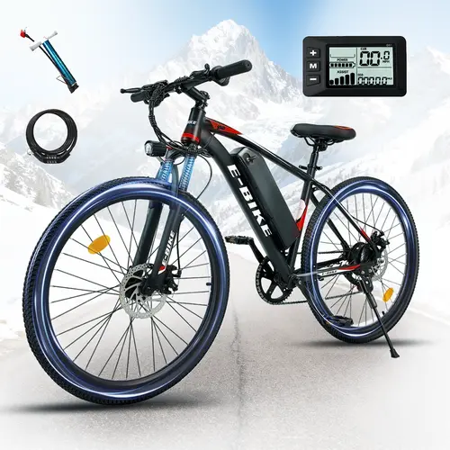 Adult 1500W Summer E-Bike - 25MPH, 50+ Mi Range Removable Battery, 26" MTB, 7-Speed, Front Suspension, Dual Brakes, UL 2849 Certified Lightweight Commuter Ride for E-Bike Lifestyle