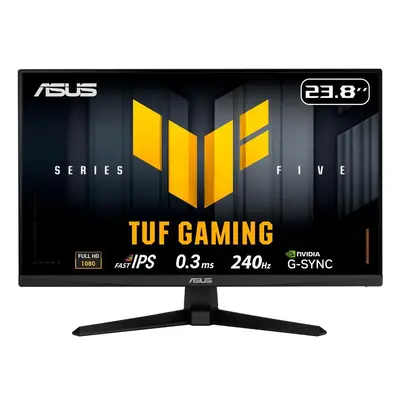 ASUS TUF Gaming Series 5 - VG249QM5A Gaming Monitor– 23.8" FHD(1920 x 1080) Fast-IPS, 240Hz, 0.3ms, G-SYNC® compatible, AMD FreeSync™ Premium, ELMB SYNC, 99% sRGB, DisplayWidget Center, Gaming AI,