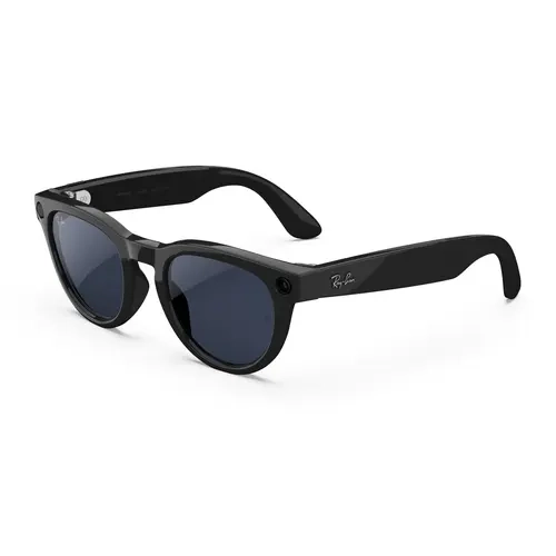 Ray-Ban Meta Headliner (Gen 2) Low Bridge Fit Shiny Black Transitions® Sapphire Lenses