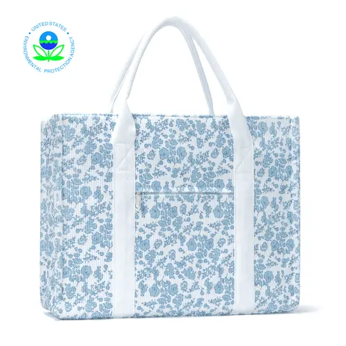 MEXS Tote Bag for Women Shoulder Corduroy 18.2L Tote Purse with Compartments Handbag for Travel Work Gym