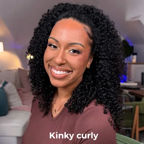[Live Only] OQ HAIR 3 In 1 Half Wig Easy Wear No Glue With Drawstring Invisible Hairline Human Hair 180% & 250% Wear Go Glueless Wigs