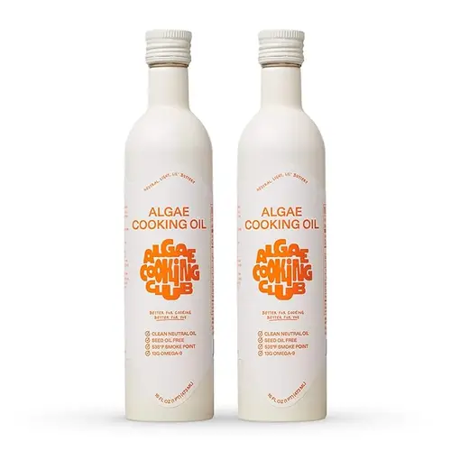 Algae Cooking Oil - 2 Pack - Light, Buttery Everyday Oil 535F Smoke Point, 13G Omega-9