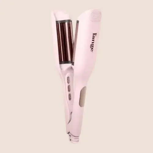 L'ANGE HAIR - SculptWaver Deep Waver - 3-Barrel Titanium Hair Crimper in 1'' for bold waves or 1.3'' barrel for natural beachy waves, Negative Ion Technology reduces frizz and boosts shine,5 heat settings and dual voltage