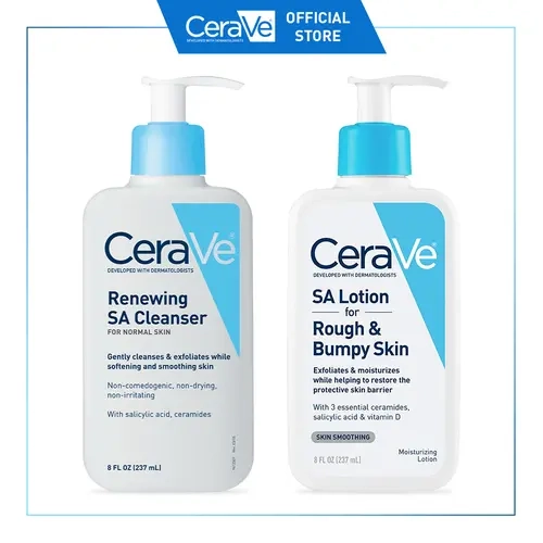 CeraVe SA Lotion + Cleanser Bundle for Rough & Bumpy Skin
